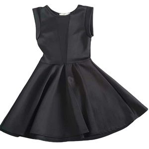 Rolla Costa Black Skater Dress Plunging Front